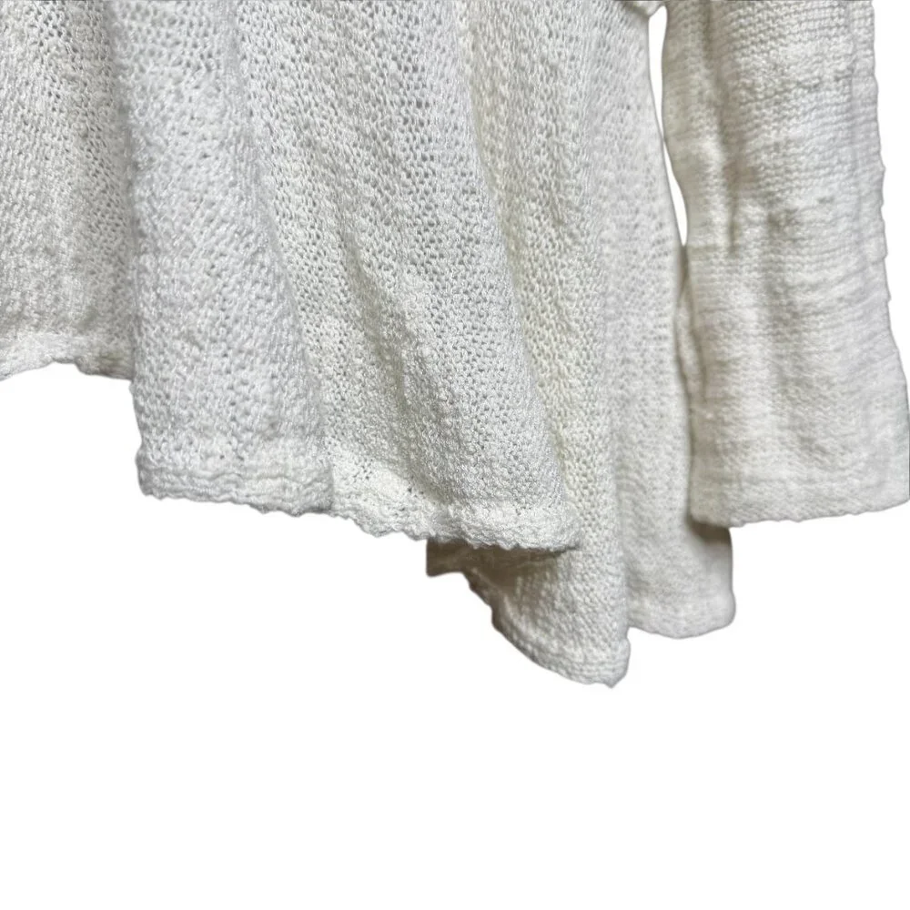 Free People Kristobel Embroidered Yoke ruffle top Eggshell small - Picture 8 of 10